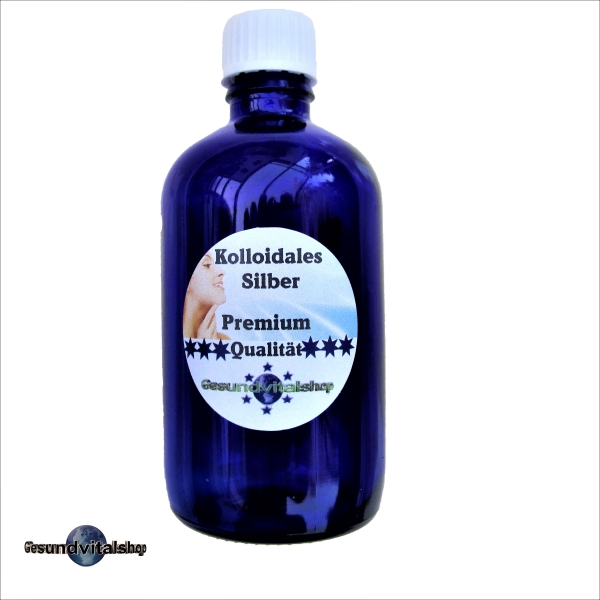 Kolloidales Silber Premium, Blauglasflasche 100ml